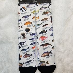 Brand New with Tag Men's Odd Sox Marine Life Crew Socks, 6-13